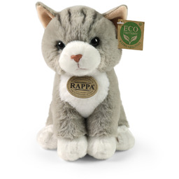 Pluszowy miękki Kotek szary 23 cm Rappa 250819