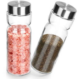 Solniczka i pieprzniczka szklana 170 ml 2 szt.