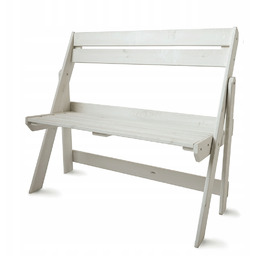 Ławka Ogrodowa Drewniana Składana 105x46x89 Taras Balkon Eko