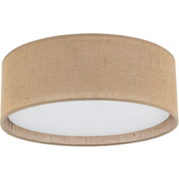 Lampa sufitowa biała z jutowym kloszem 60cm 4-punktowa