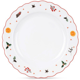 Talerz deserowy porcelanowy świąteczny 20 cm