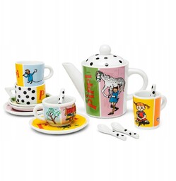 Porcelanowy zestaw do herbaty dla dzieci, Pippi Langstrumpf,