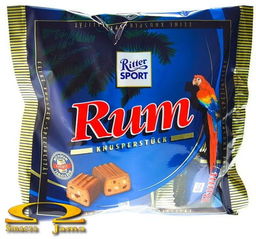 Duża paczka batoników Ritter Sport - czekoladki rumowe