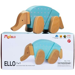 MALBLO Klocki drewniane Eco Ello 7w1 MAL7746