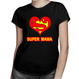 Super mama - damska koszulka z nadrukiem