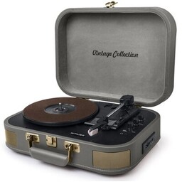 MUSE Gramofon MT-201 BTG Bluetooth USB Szary