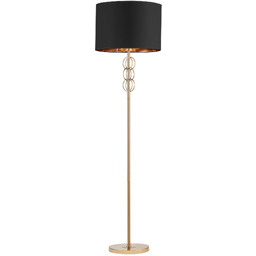 LAMPA PODŁOGOWA STOJĄCA CZARNO-MOSIĘŻNA AZZARIA