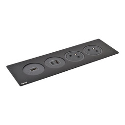 Gniazdo meblowe Incara DISQ''IN wyposażone 2X2P+Z/USB A+C/HDMI, przewód