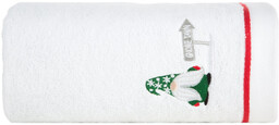 Ręcznik bożonarodzeniowy z żakardową bordiurą zdobioną haftem R212-01
