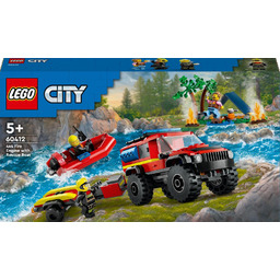 Lego City 60412 Terenowy wóz strażacki z łodzią