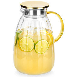 Dzbanek szklany z pokrywką 2,2 l