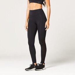 SQUATWOLF Damskie legginsy Mesh Insert Black