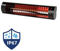 Promiennik ciepła podczerwieni, 2000W, wodoszczelny IP67