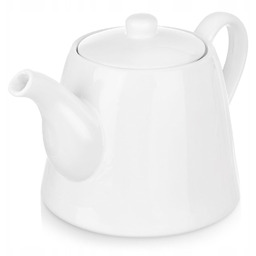 Dzbanek Porcelanowy biały stołowy do kawy herbaty ziół