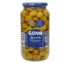 Goya oliwki zielone z pastą paprykową 935 ml