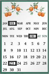 Premier Housewares Kalendarz magnetyczny Orange Grove