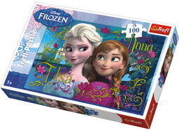 Trefl, puzzle, Disney, Kraina Lodu, Anna i Elsa,