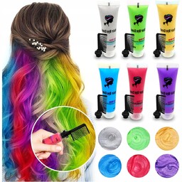 Zestaw 6 Kolorów KREDA DO FARBOWANIA WŁOSÓW