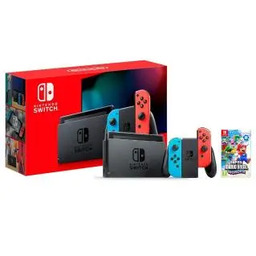 Nintendo Switch Joy-Con v2 Czerwono-niebieski + Super Mario