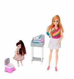 LALKA TYPU BARBIE OPIEKUNKA NOCNIK TOALETA