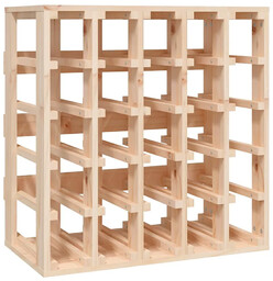 Edinos Prostokątny regał na wino z drewna sosnowego