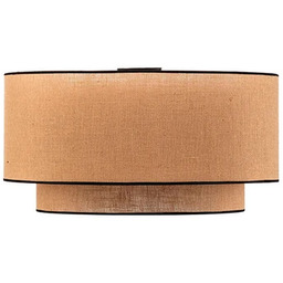 Euluna - Boho Lampa Sufitowa Ø60 Jute/Czarny