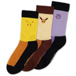 Skarpety Pokémon - Pikachu, Eevee & Gengar 3