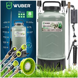 Opryskiwacz Akumulatorowy Ogrodowy Elektryczny Lekki 8L Zestaw Lanca