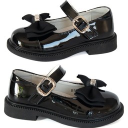 Apawwa Lakierki Baleriny Czarne Dla Dziewczynki Dziecięce ROZ.36