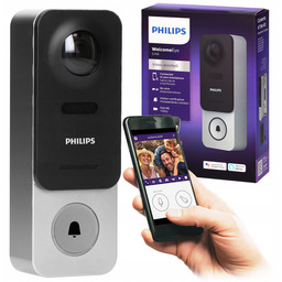 Wideodomofon Philips Domofon Dzwonek Bezprzewodowy Z WiFi Aplikacja