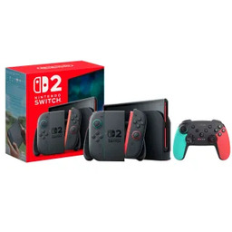 Nintendo Switch 2 Joy-Con Czarny + Pad Trust