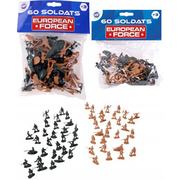 60X Żołnierzyki Zestaw Figurek Wojskowych Wojsko Żołnierze Dwa