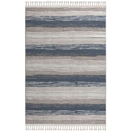 Dywan Jardin prostokątny 80 x 150 cm beżowo-granatowy