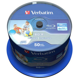 Płyty Blu-Ray BD-R SL Verbatim 25GB Cake 50szt.