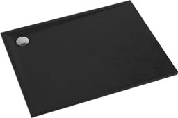 Brodzik 80x100x3 cm niski akrylowy ,czarny mat 15
