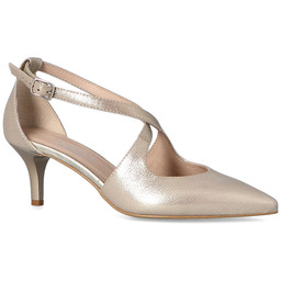 Buty ślubne na niskiej szpilce - KOTYL 5419
