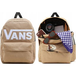 PLECAK SZKOLNY VANS OLD SKOOL BEŻOWY DUŻY KLASYK
