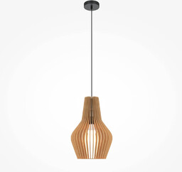 Maytoni Zwieszająca lampa Roots MOD191PL-01W1 japandi ekologiczna czarna