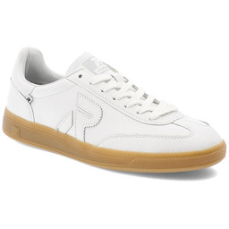 Rieker Białe Sneakersy Modne Płaskie Obuwie Damskie