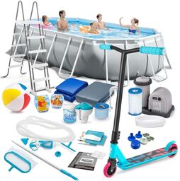 Basen prostokątny, 21w1, Intex, 503x274x122cm + hulajnoga GRATIS