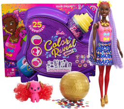 Barbie Color Reveal lalka niespodzianka + 25 akcesoriów