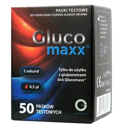Genexo, Glucomaxx, Paski testowe do pomiaru glukozy, 50