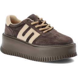 Filippo Sneakersy damskie o sportowym fasonie z kontrastowymi