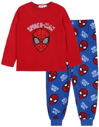 Marvel Spider-Man Piżama Chłopięca Na Długi Rękaw, Czerwona