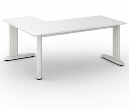 Biurko PRIMO FLEXIBLE 1800 x 1400 mm, biały