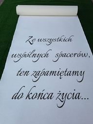 Naklejka ślubna: Ze wszystkich wspólnych spacerów...