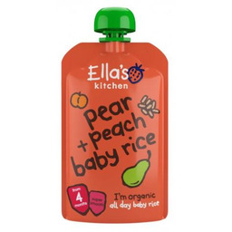 Ella''s Kitchen BIO Baby ryż, gruszka i brzoskwinia,