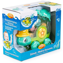 DUMEL Zabawka do kąpieli Wodna Żółwik Karuzela DD30031