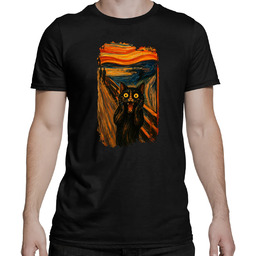 Kot krzyk - inspirowany Van Goghiem - męska