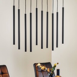Nowodvorski Lighting Lampa wisząca Laser 10-punktowa, czarna